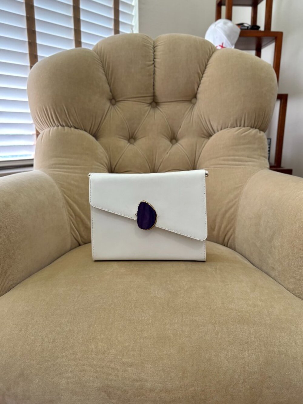 NEW Auth ISY B. Cayman Islands Lapis Embellished Convertible Shoulder Clutch Bag - Picture 4 of 8